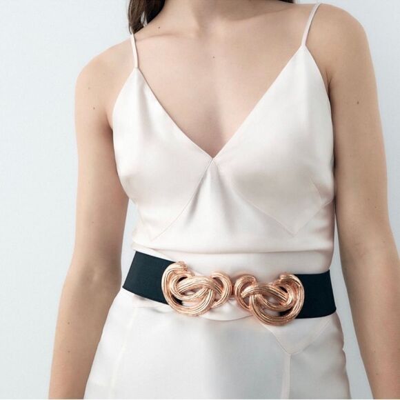 Zara buckled stretch belt size 32 - Picture 1 of 4